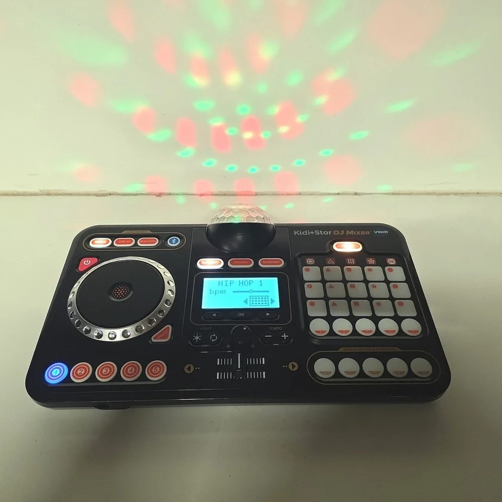 VTech‎ KidiStar DJ Mixer Black Electronic Music Toy with Disco Light Model 5473